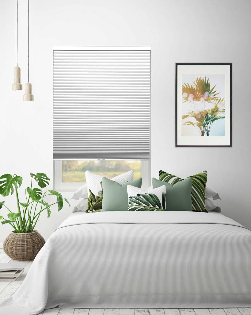 Cordless Blackout Cellular Shades in Classic White